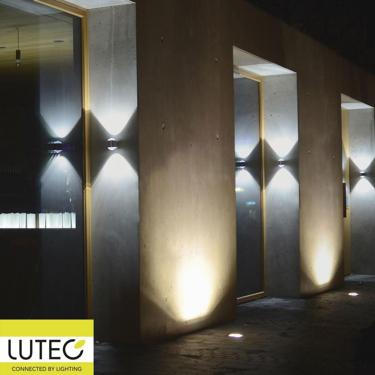 Lutec LED-Außenwandleuchte Crystal | 227967