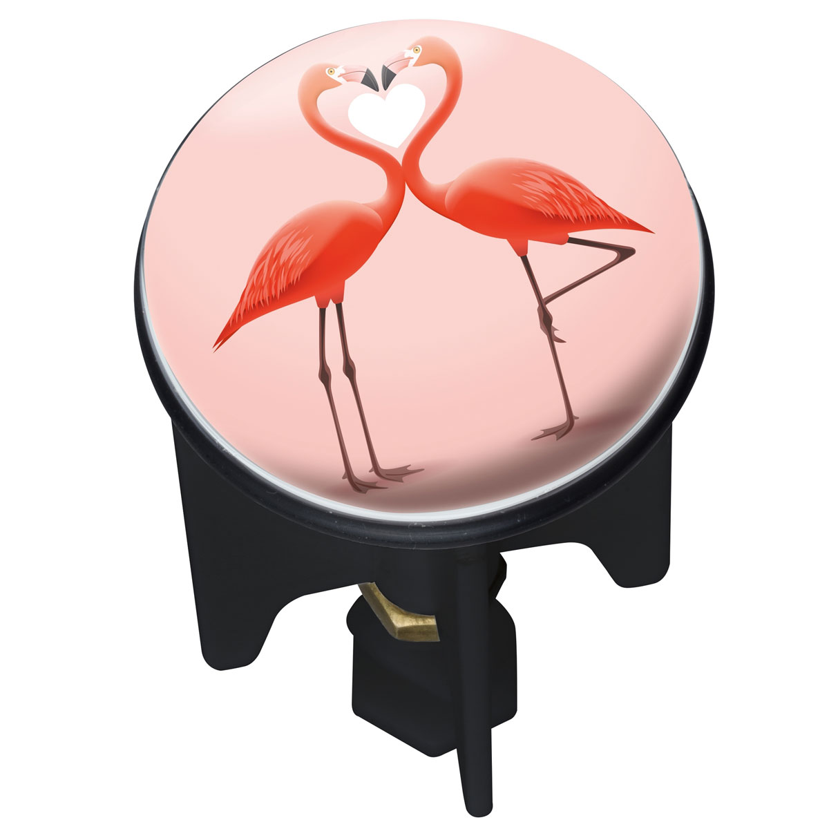 Wenko Waschbeckenstöpsel Pluggy Flamingo Love