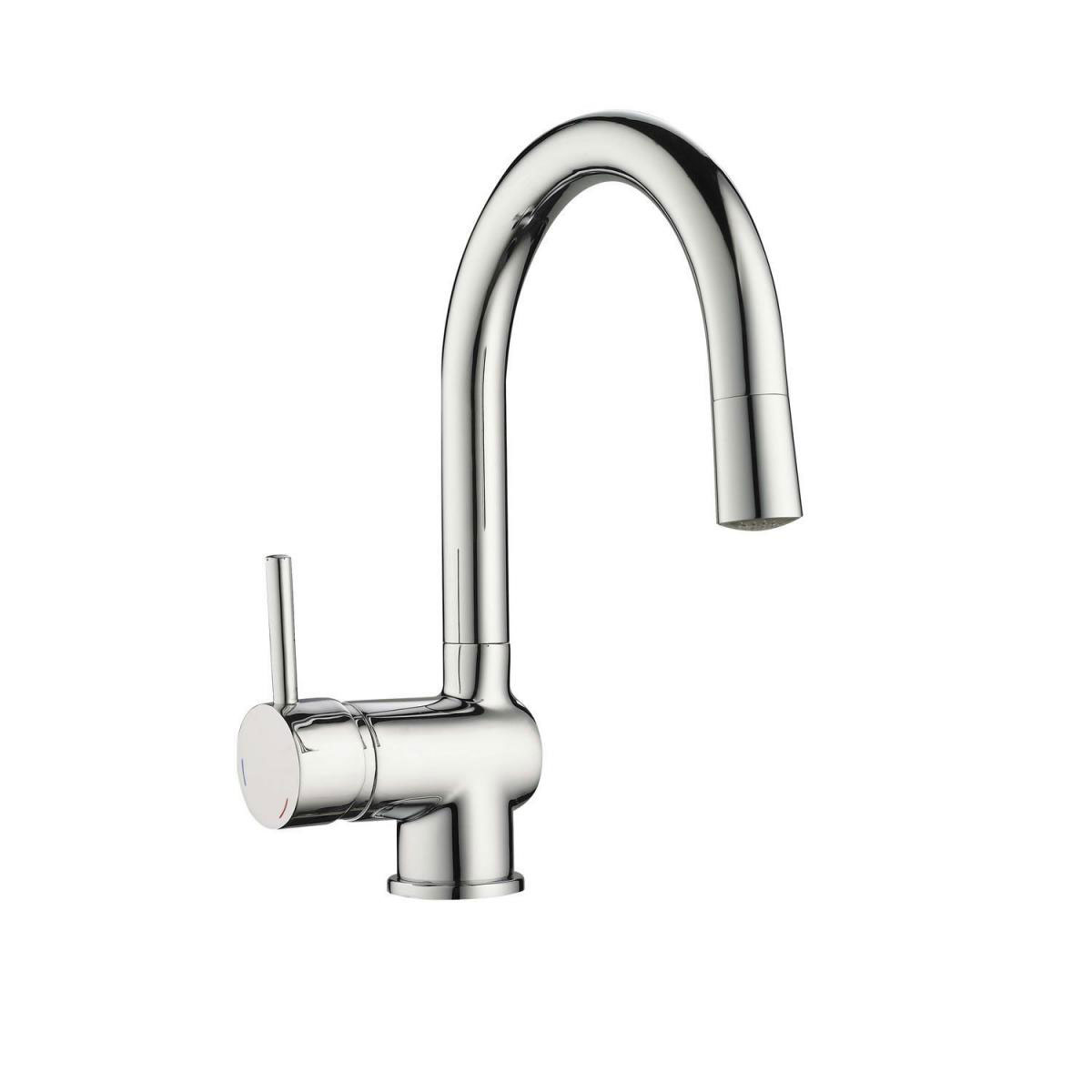 Spültischarmatur Stella mit LED chrom