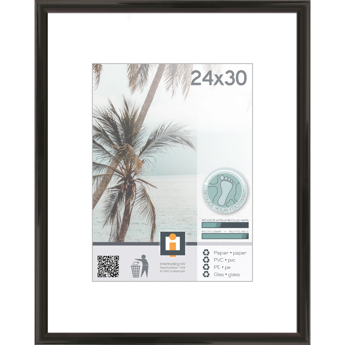 Bilderrahmen Kyoto 24x30 cm schwarz