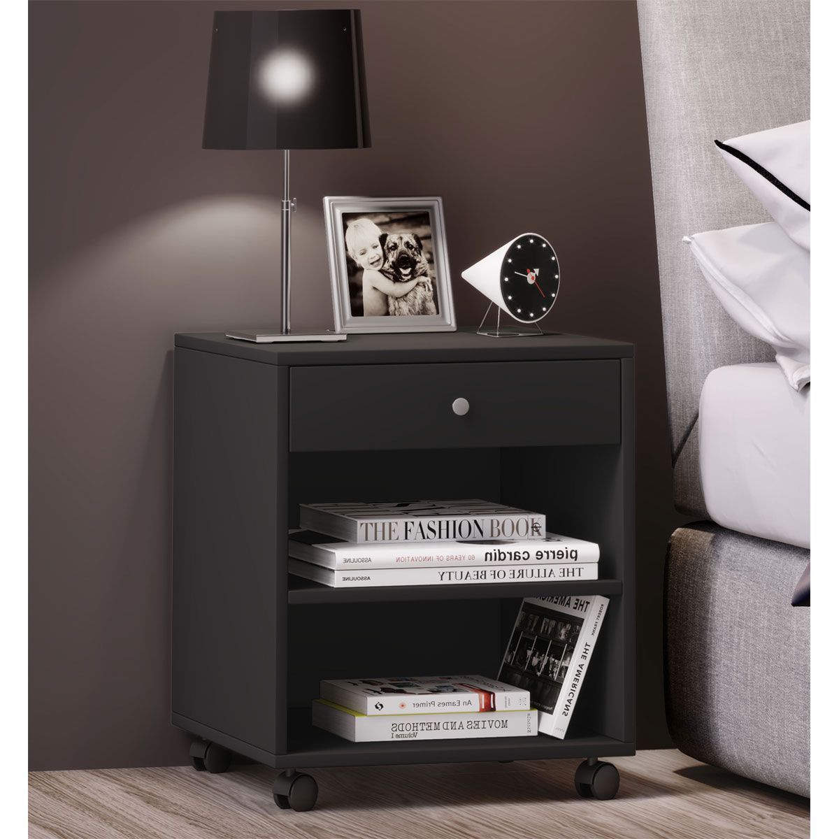 Nachttisch Rolda grau Bild 2