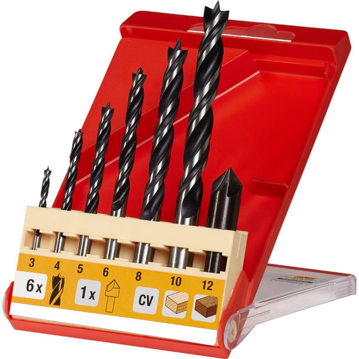 kwb  Holzspiralbohrersatz 8 teilig Bild 1