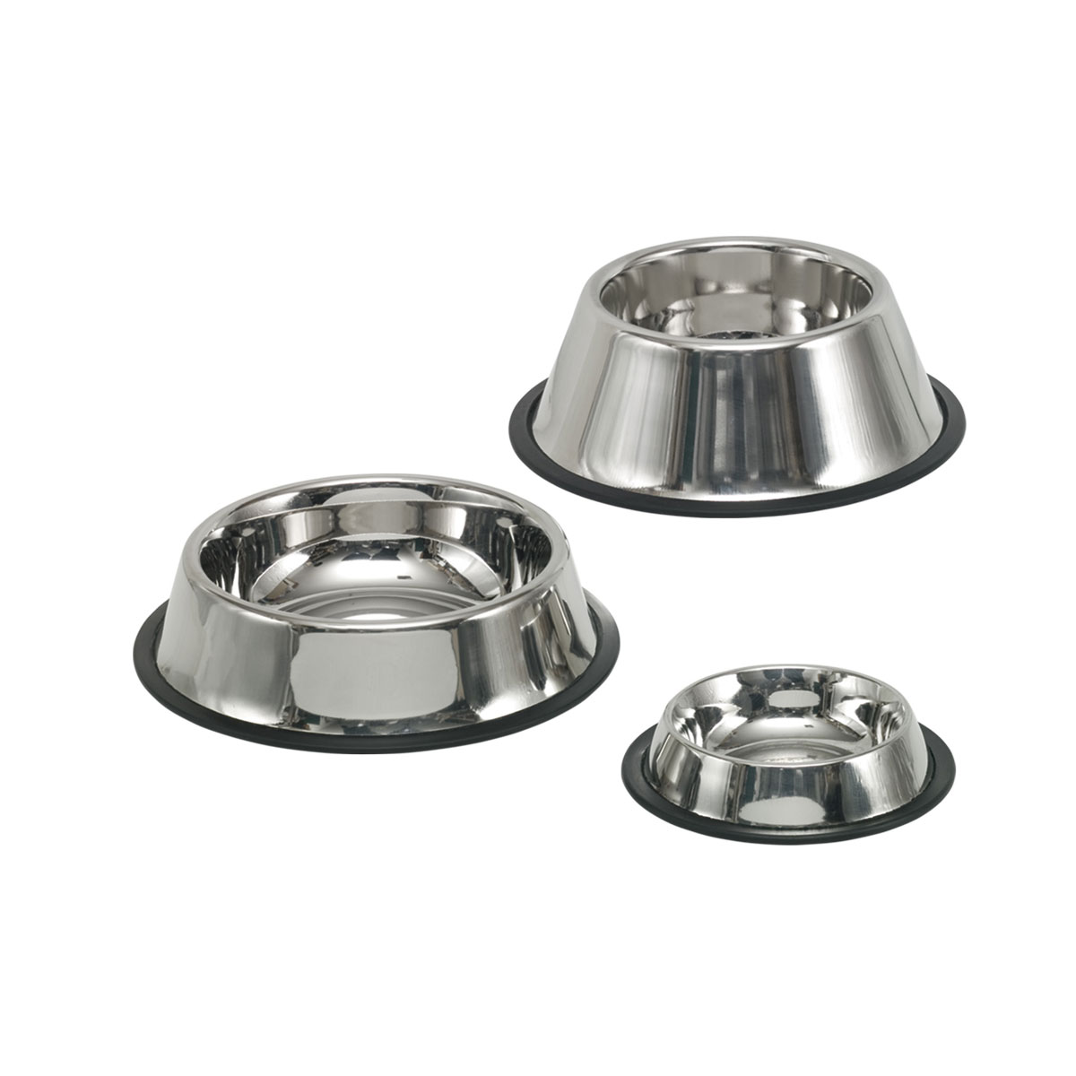 Edelstahlnapf rutschfest Durchmesser 28,5 cm 1,75 L