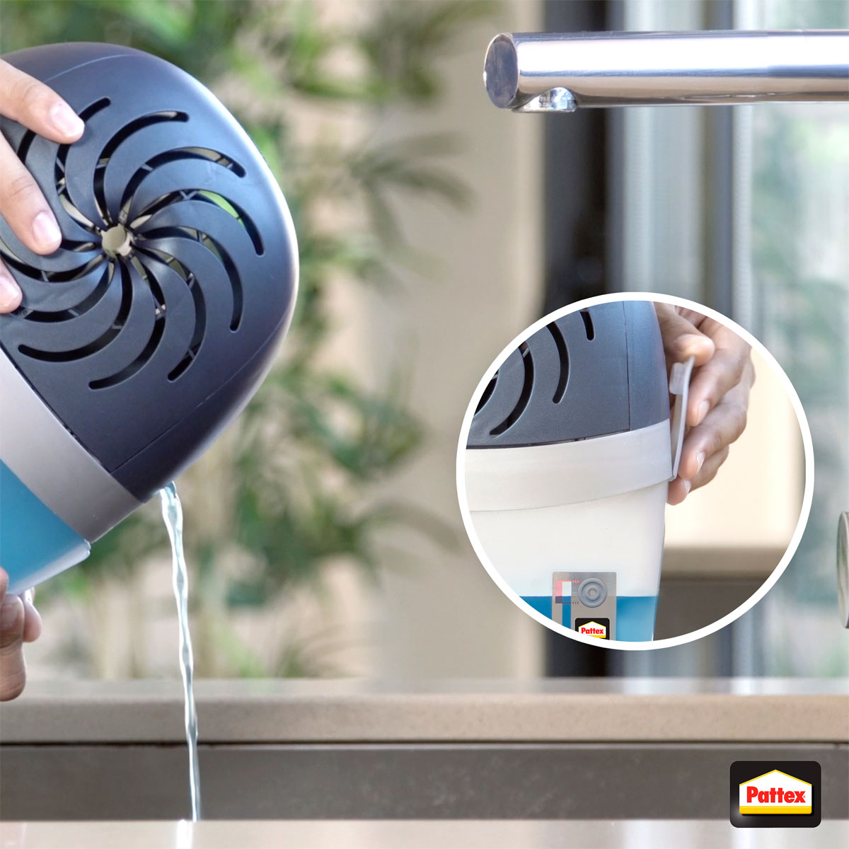 Pattex Luftentfeuchter AERO 360 1 x Gerät inkl 1 x Nachfülltab 450 g Bild 7