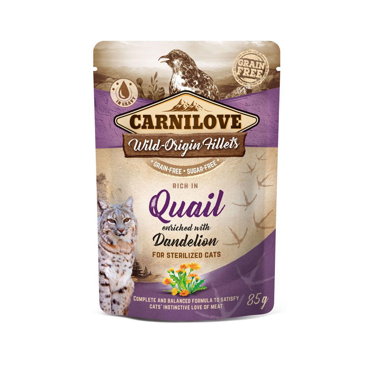 CARNILOVE Quail with Dandelion 85g
