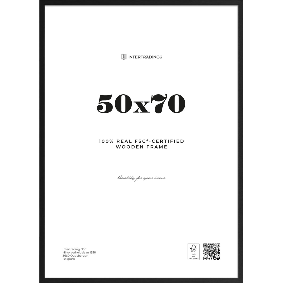 Bilderrahmen Riga 50x70 cm schwarz Bild 1