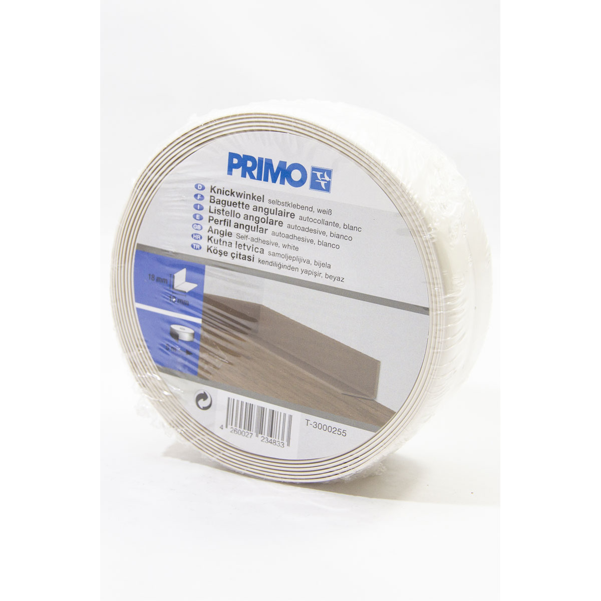 Knickwinkel weiß 18/18 5,0 m