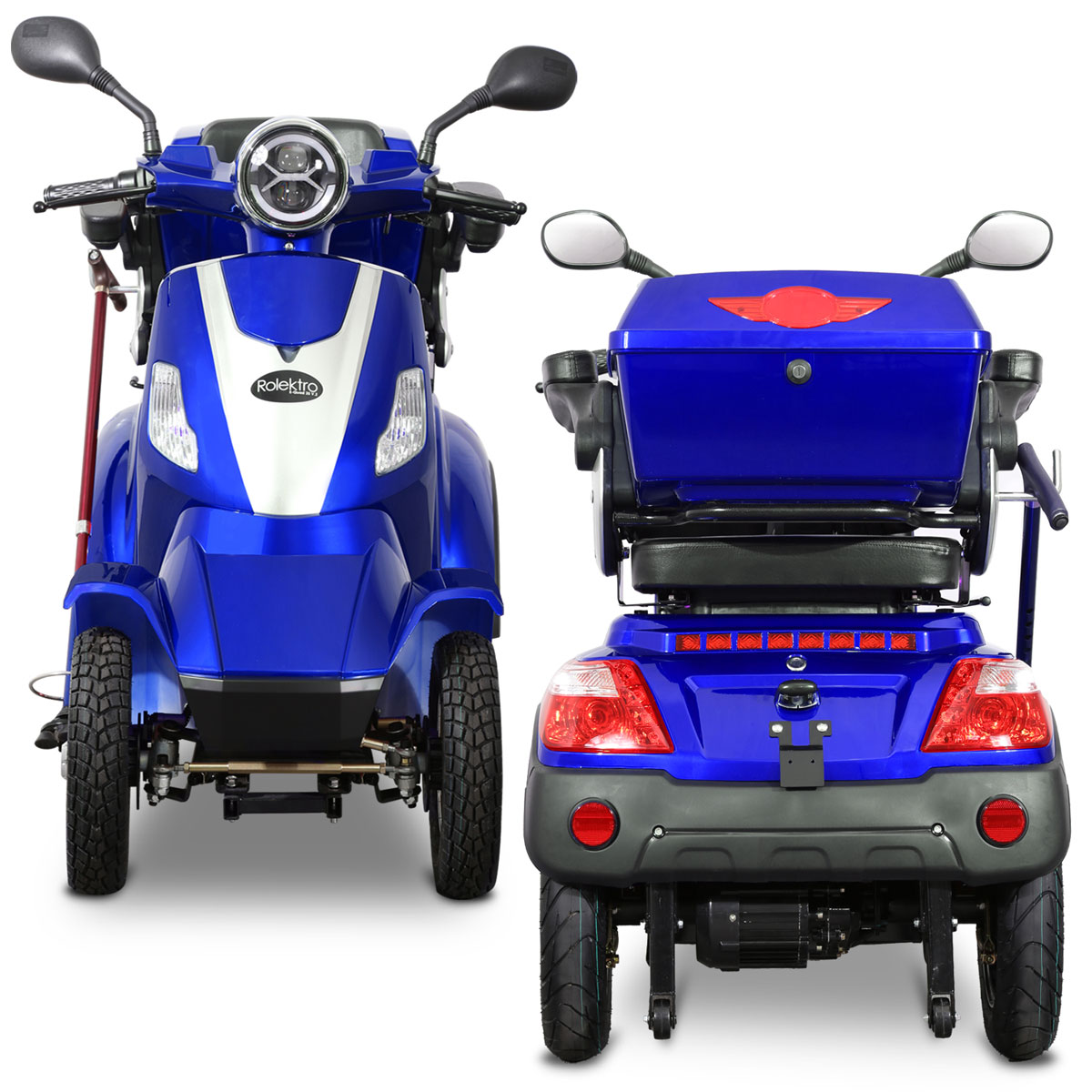 Rolektro E-Quad 25, Blau, 60V-20Ah Bleigel Akku, 1000 Watt Bild 3