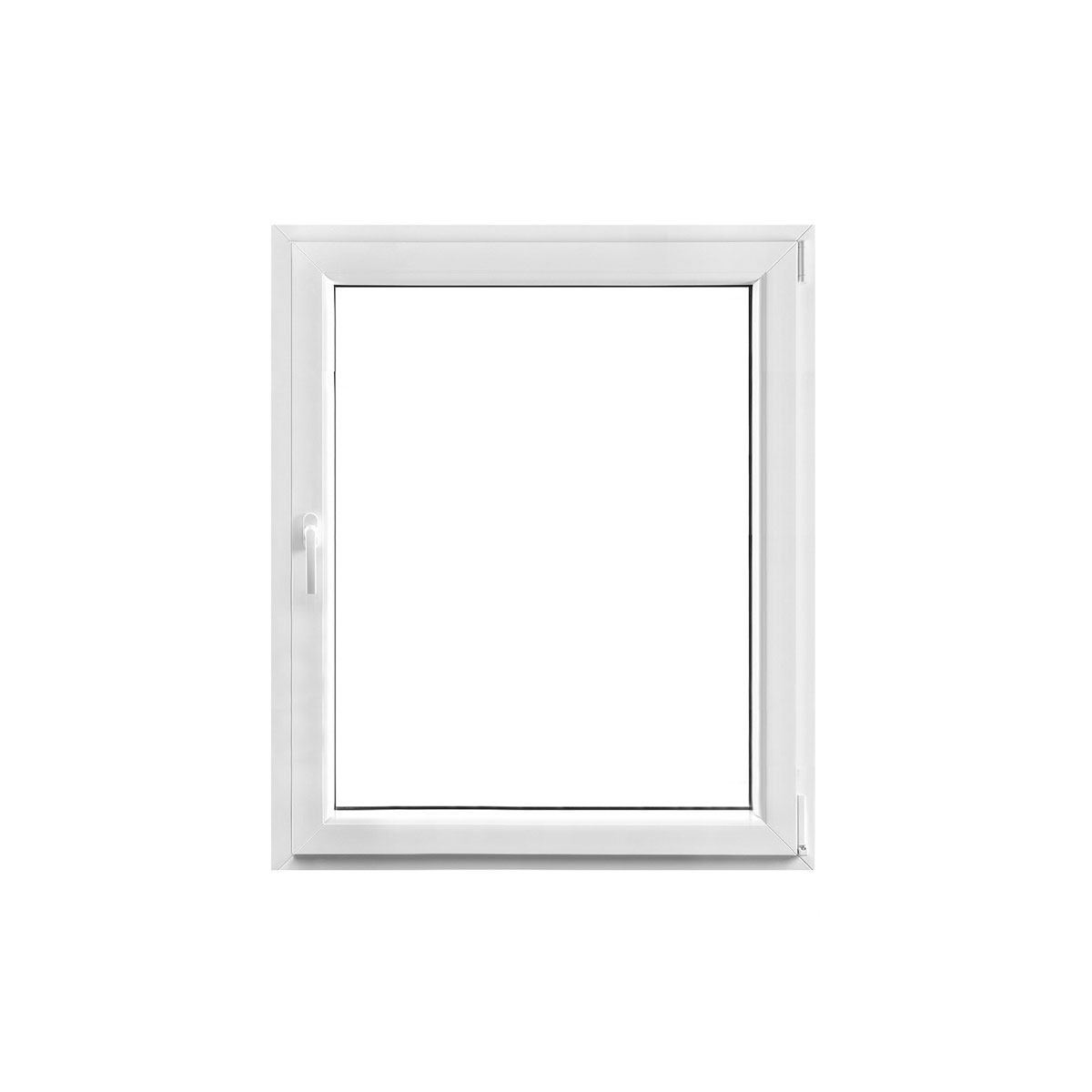 Wärmeschutzfenster Q 71 Premium Serie 3-fach Verglasung weiß 50 x 50 cm