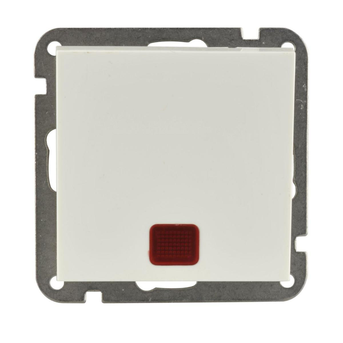 Kontrollschalter Melbourne alpinweiß Serie 701