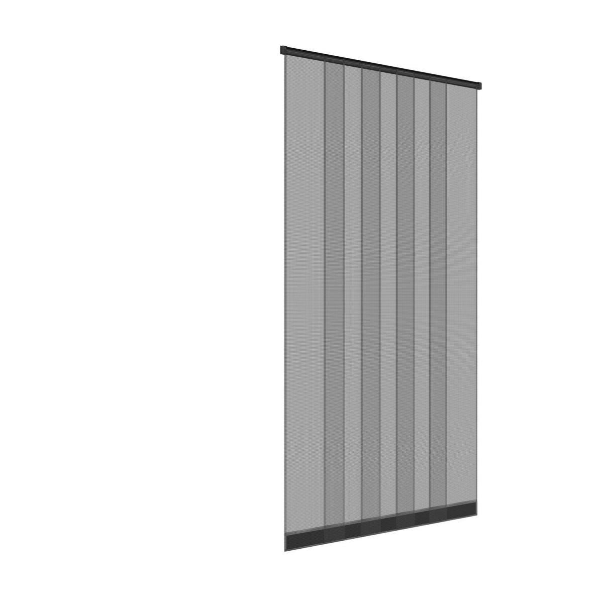 Lamellenvorhang, 125x220 cm, für Fliegengitter Türen „Pro Line“, grau