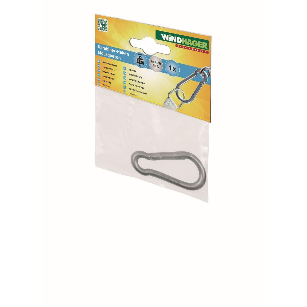 Karabinerhaken Edelstahl rostfrei Bild 1