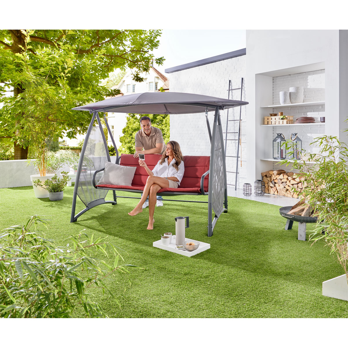 Haveson Hollywoodschaukel Sunshine 3-Sitzer Bild 6