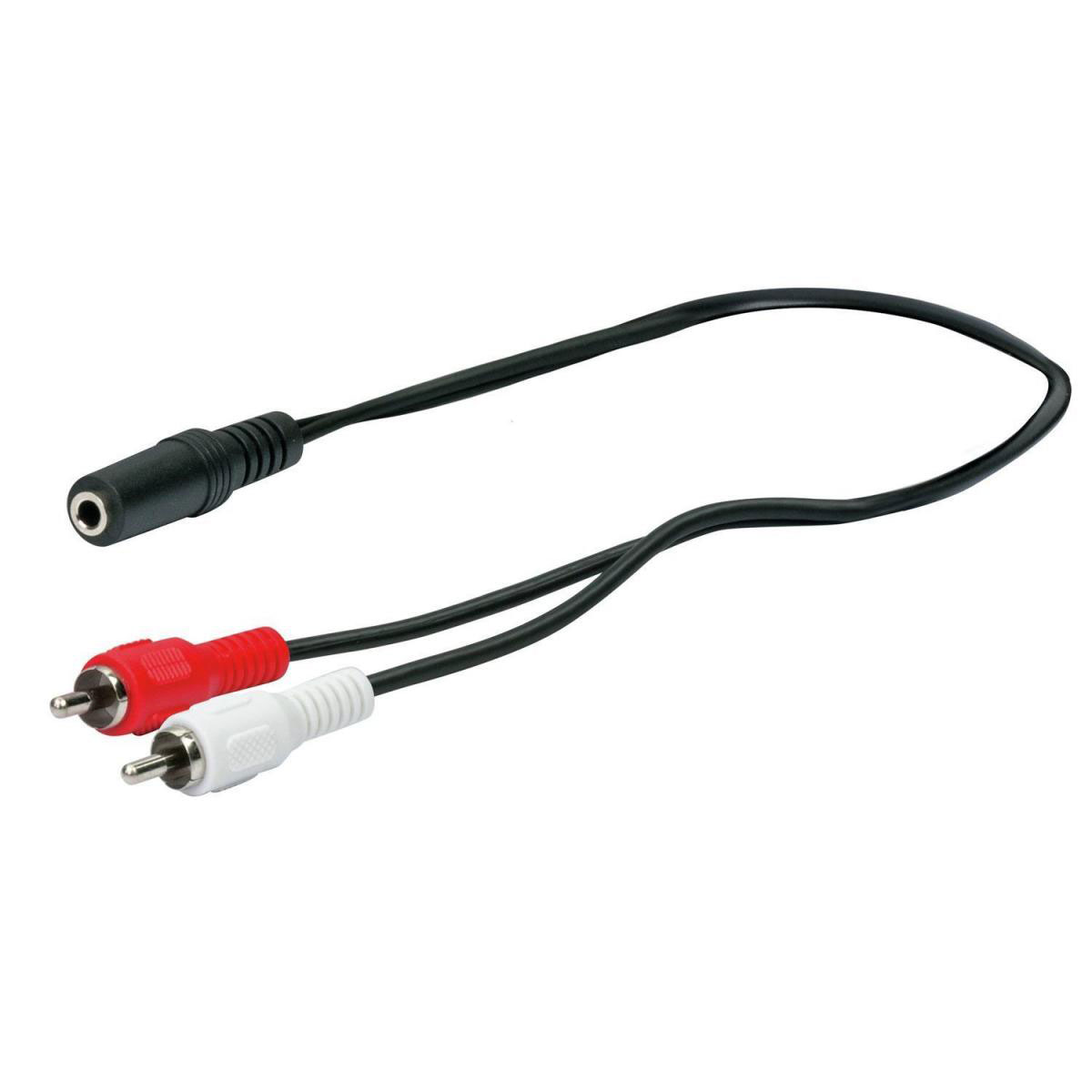 Schwaiger Klinke/Cinch-Y-Adapterkabel Stereo 20 cm