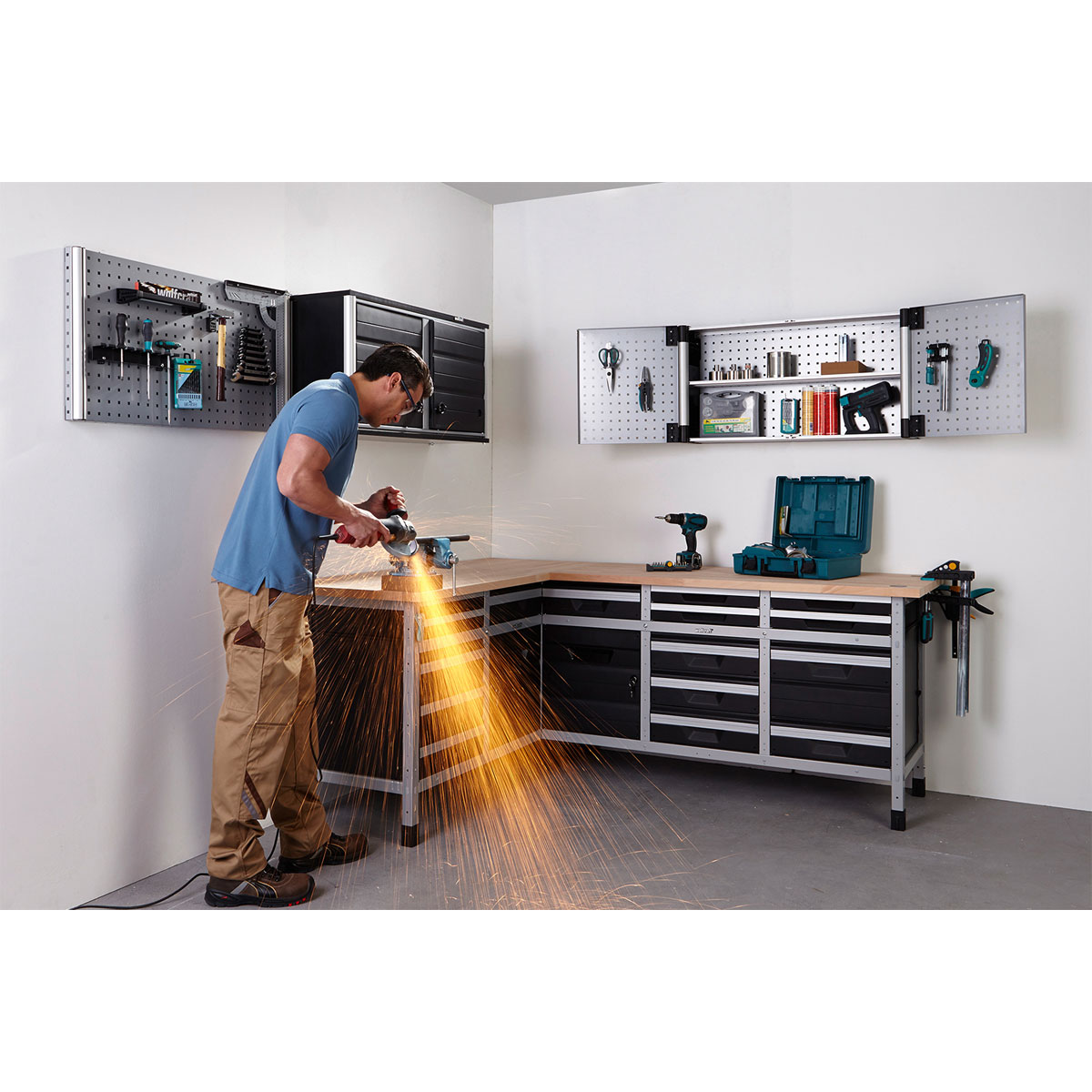 Wolfcraft Hängeschrank WSS schwarz Bild 4