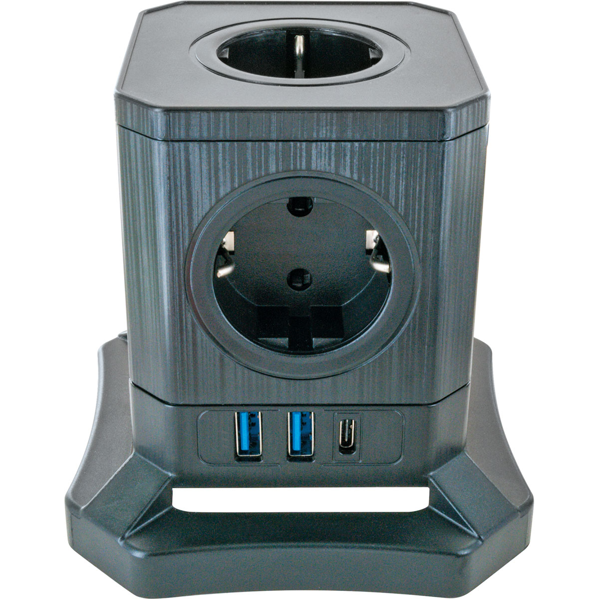 Schwaiger  Steckdosentower 5-fach mit 2-fach USB A mit USB C Bild 3