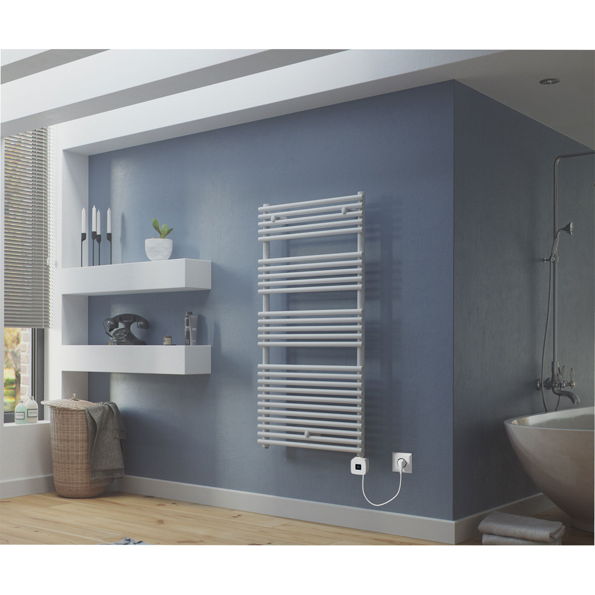 Ximax  Elektrischer Handtuchwärmer Tec 1719 x 580 mm 900 Watt Typ 7 Weiß