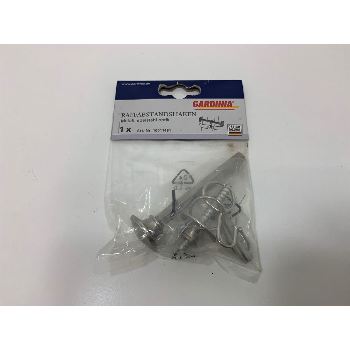 Gardinia Raffabstandshalter Edelstahl-Optik 10 cm