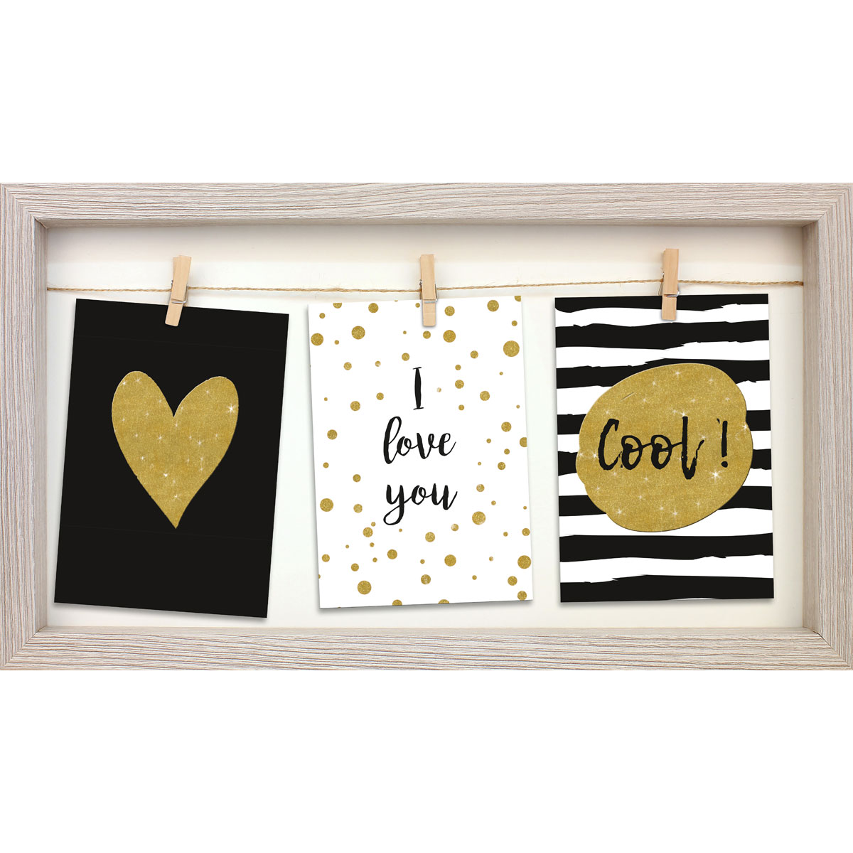 Bilderrahmen Bornholm 43x24 cm grau