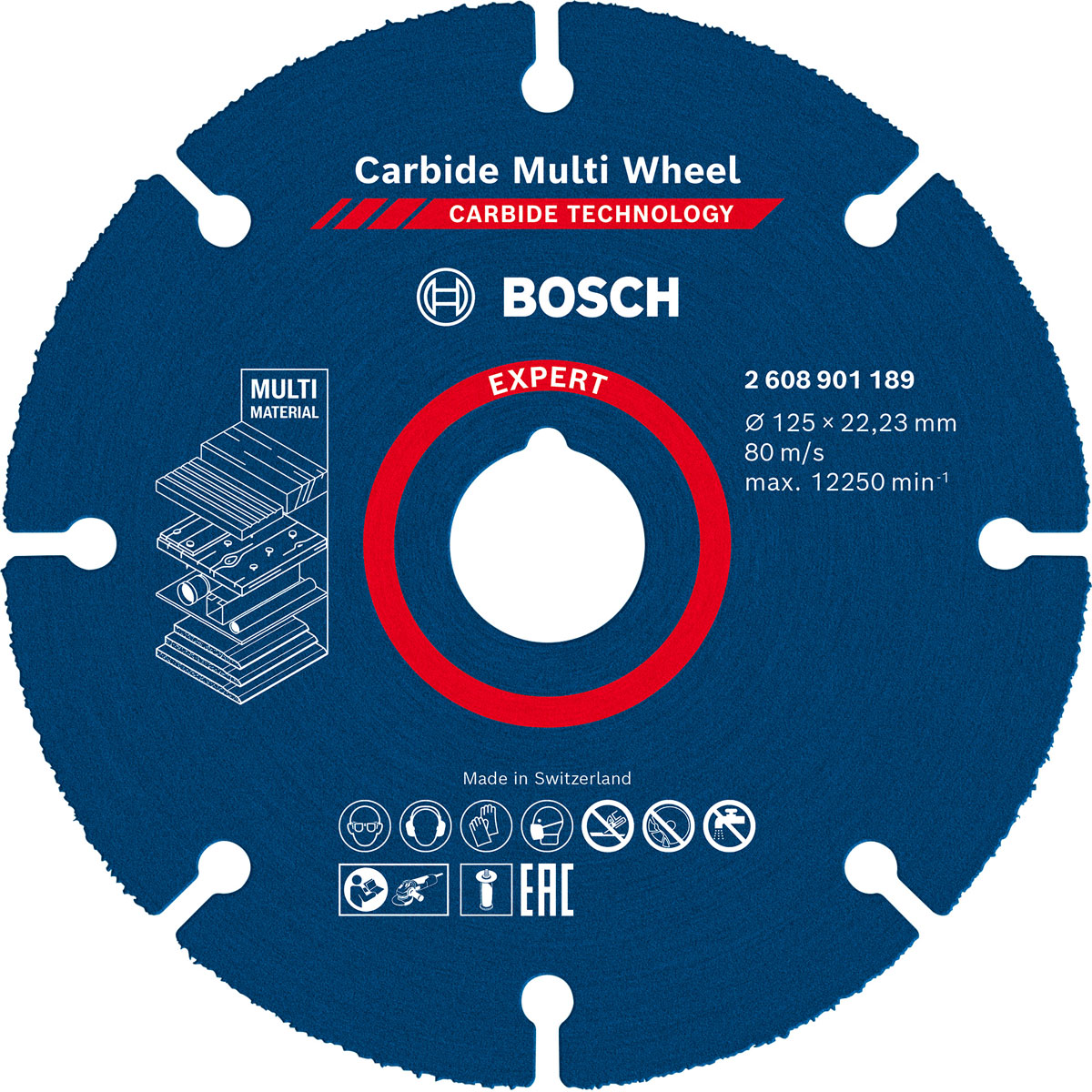 Bosch Professional  Expert Carbide Multi Wheel Trennscheibe 125 mm 22,23 mm