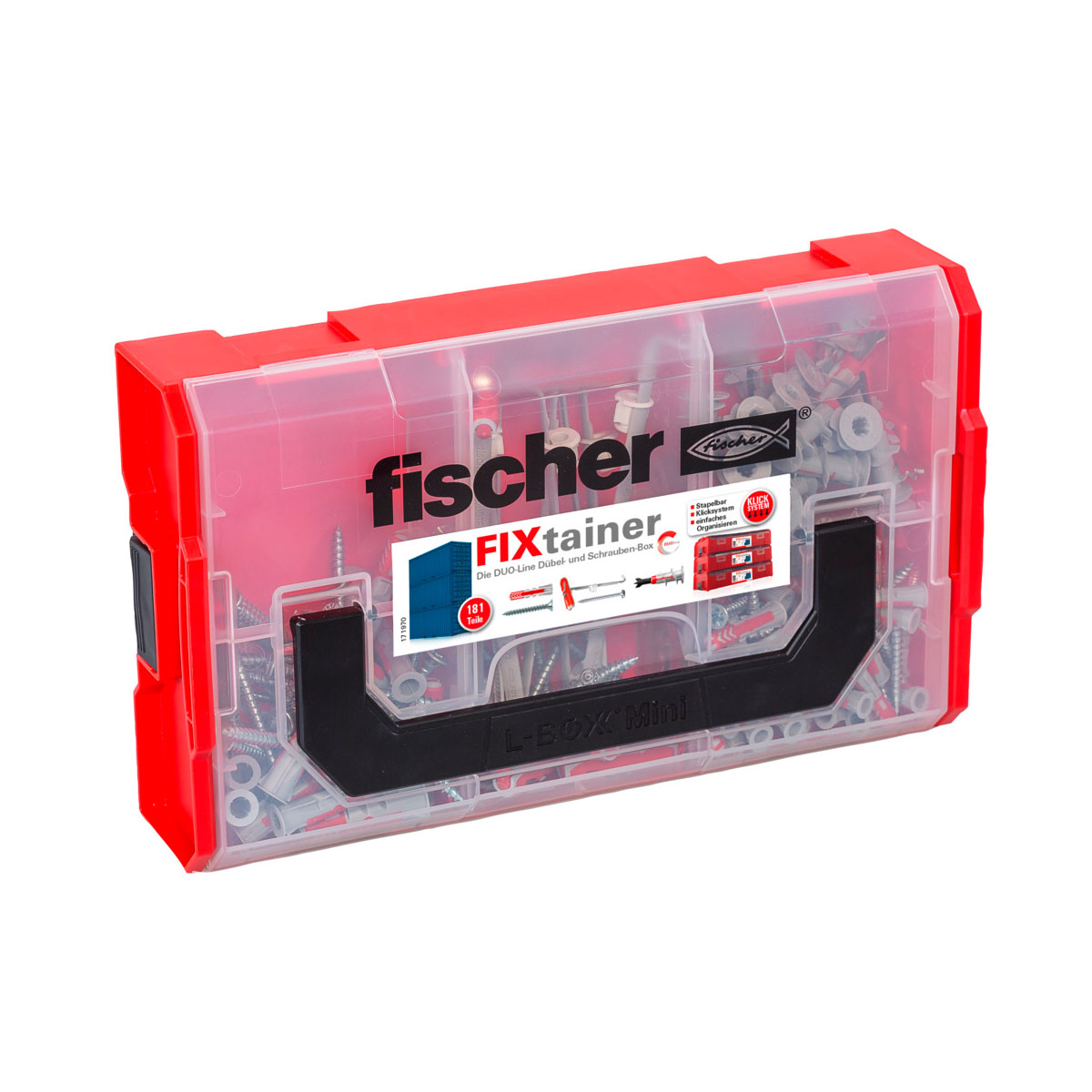 Fischer Sortimentsbox FIXtrainer Duoline 181-teilig