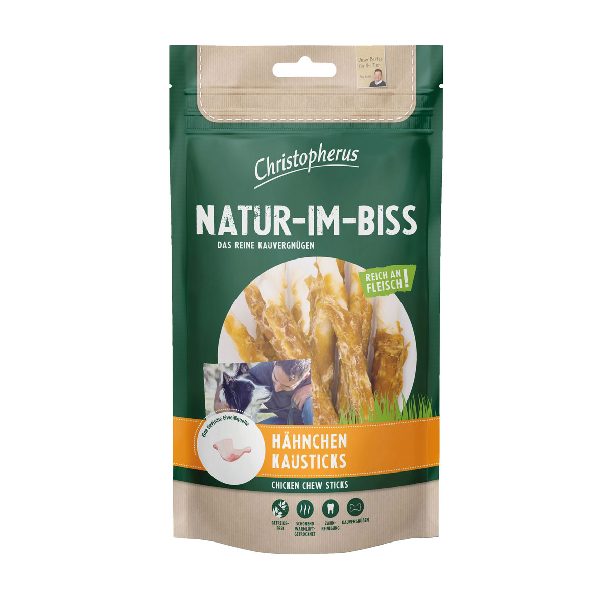 Christopherus Dog Snack Hähnchenkausticks 70g