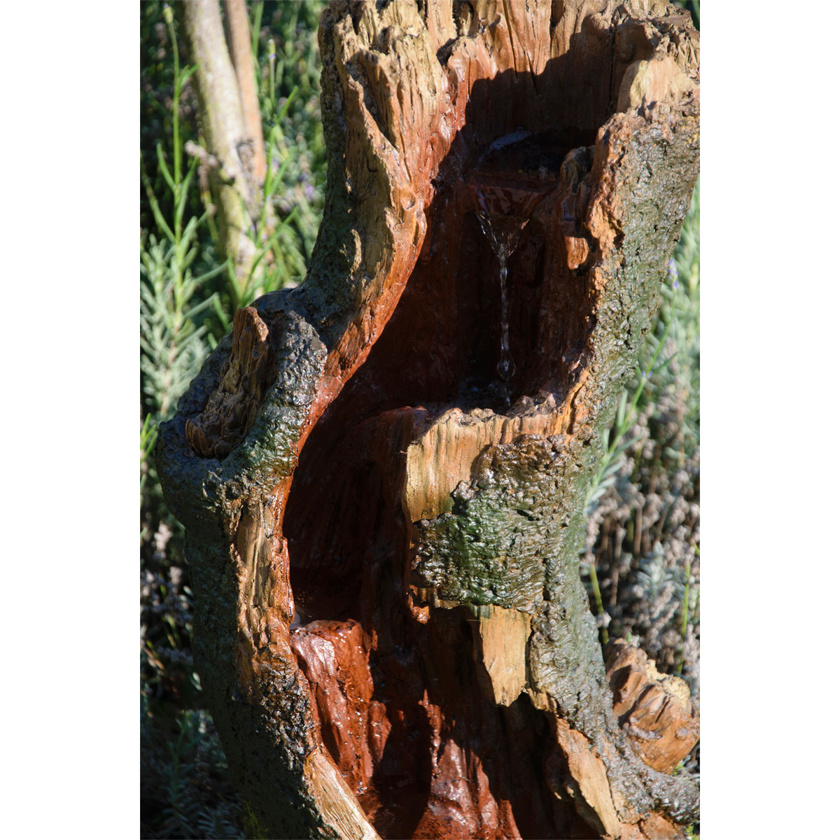 dobar XL Design-Gartenbrunnen 28 x 78 x 33 cm braun/grün Bild 4