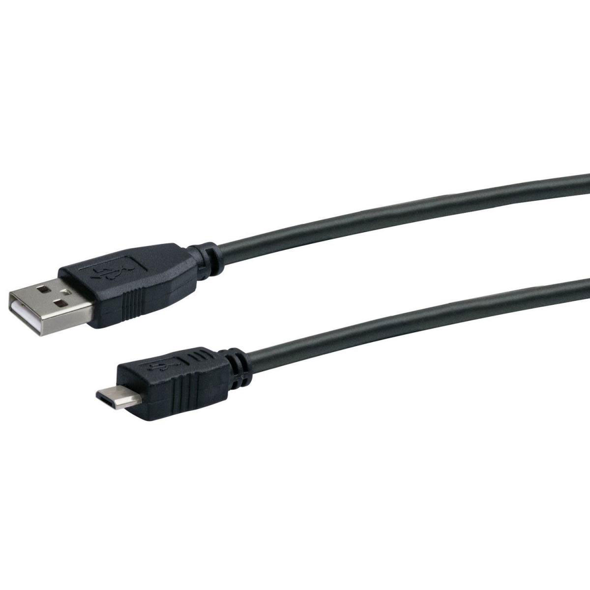 Schwaiger Micro-USB Anschluss- und Ladekabel 1 m schwarz Bild 2