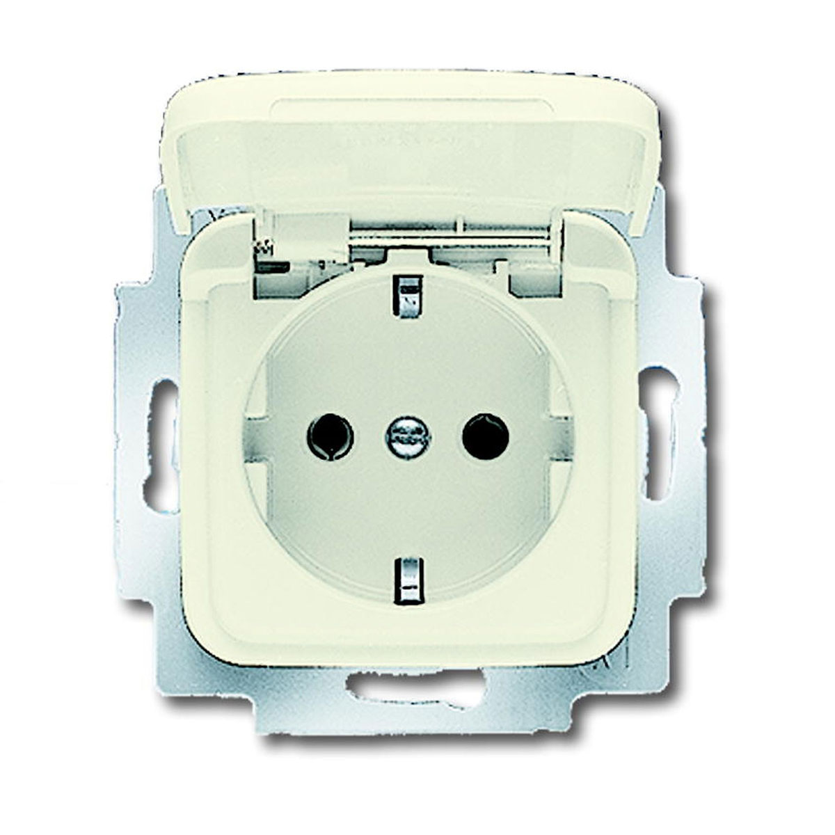 Busch-Jaeger SCHUKO-Steckdose Busch-Duro 2000 SI Klappdeckel