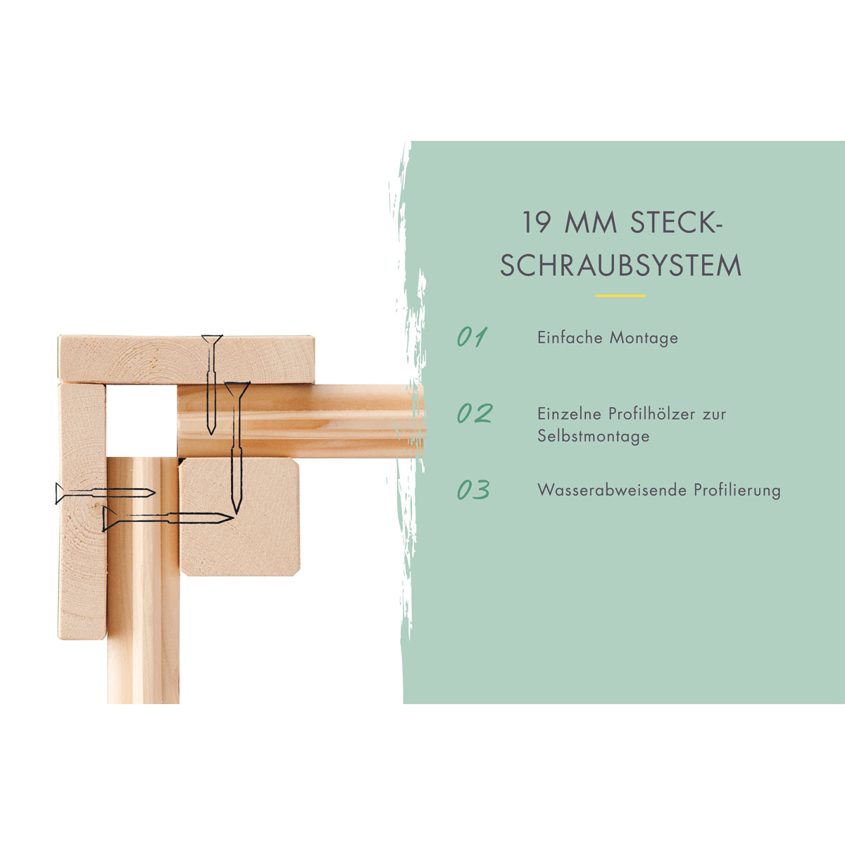 Karibu Fahrradgarage naturbelassen 163 x 217 cm Bild 7