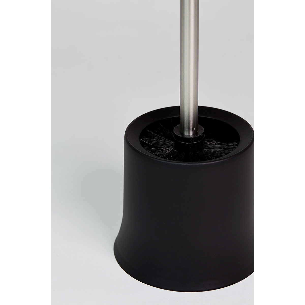 Wenko  WC-Garnitur Basic Schwarz 2er Set inklusive WC-Bürste Bild 4