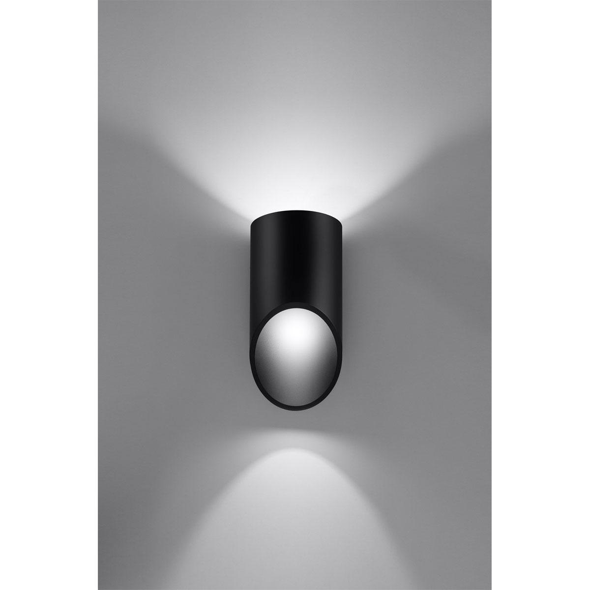 Sollux Lighting Wandleuchte Penne unten schwarz | Lichtausfall unten |  schwarz | K000049455 | Wandleuchten