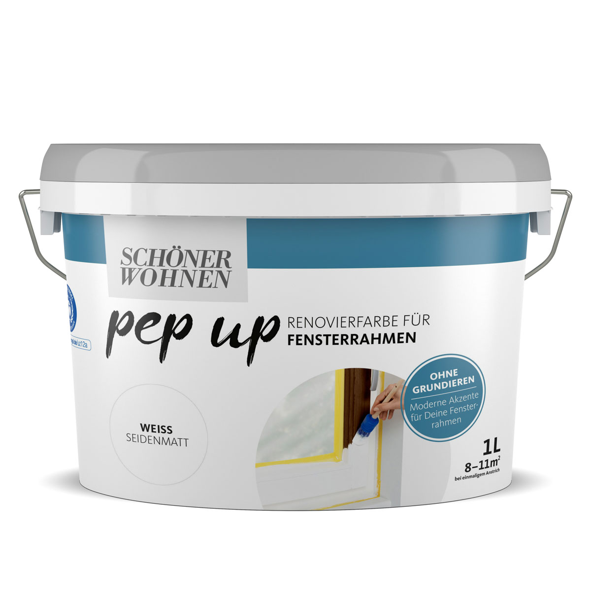 „pep up“ Fensterrahmen, weiß, seidenmatt, 1 L