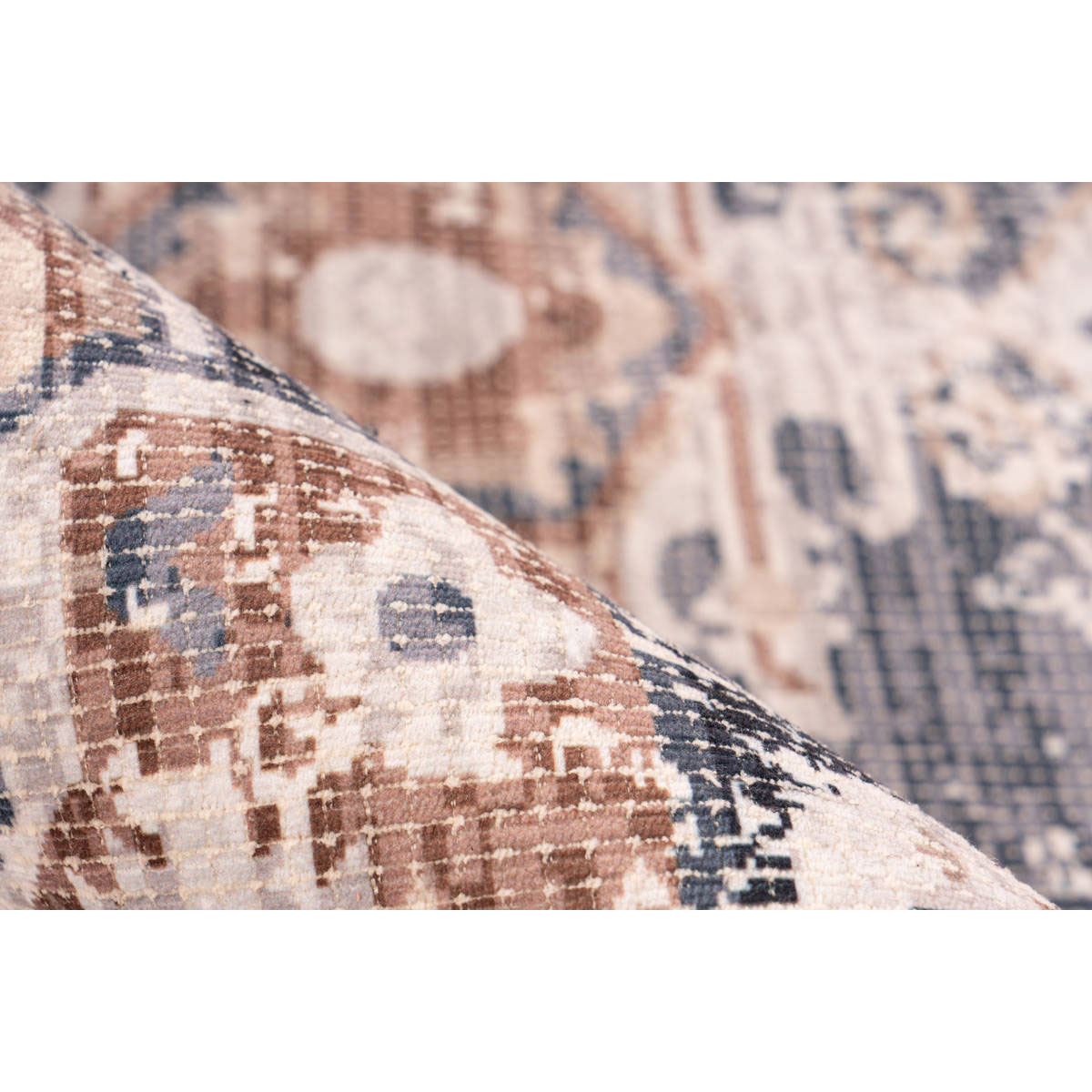 Flachflorteppich „Indiana 100“, grau/braun Bild 3