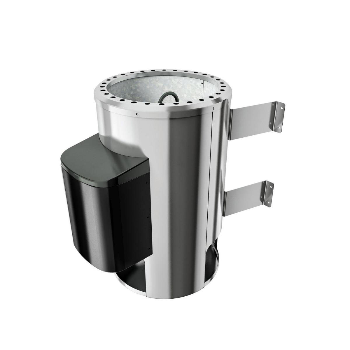 Karibu Sauna Tonja Eckeinstieg 3,6 kW Ofen externe Strg kein Kranz Klarglas-Tür Bild 2