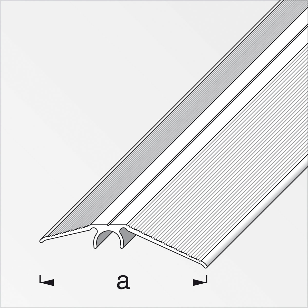 Alfer Niveauausgleichsprofil Clipstech 2m silber Bild 2