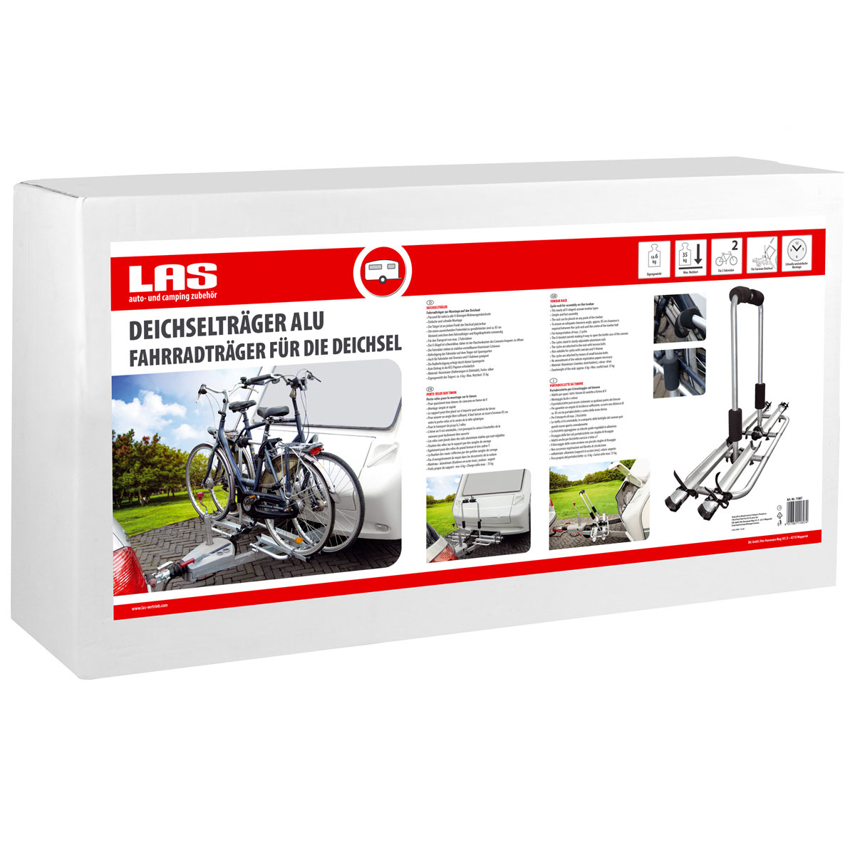 EUFAB Fahrrad-Kupplungsträger Premium III für 3 Fahrräder