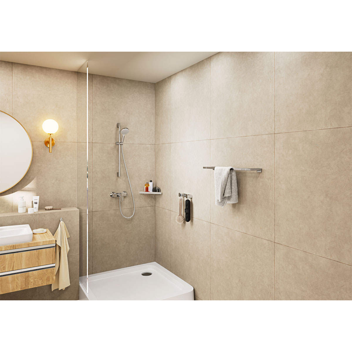 Hansgrohe Stangenbrause-Set Vernis Blend chrom Bild 7