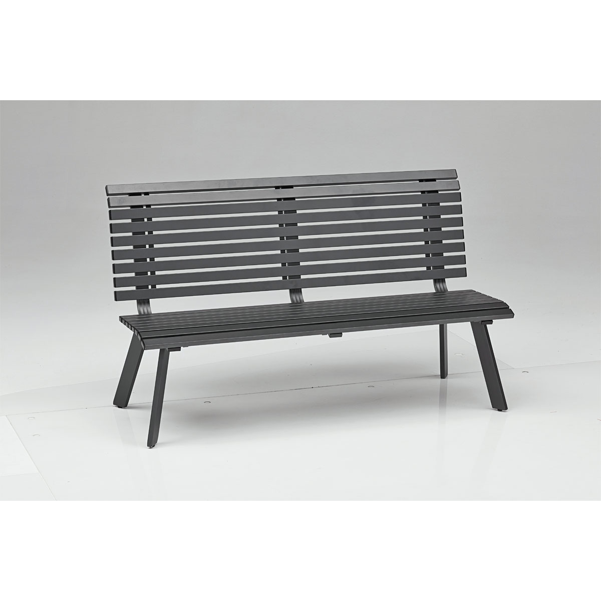 Haveson Gartenbank Halmstad anthrazit 150 x 89 x 63 cm Bild 2