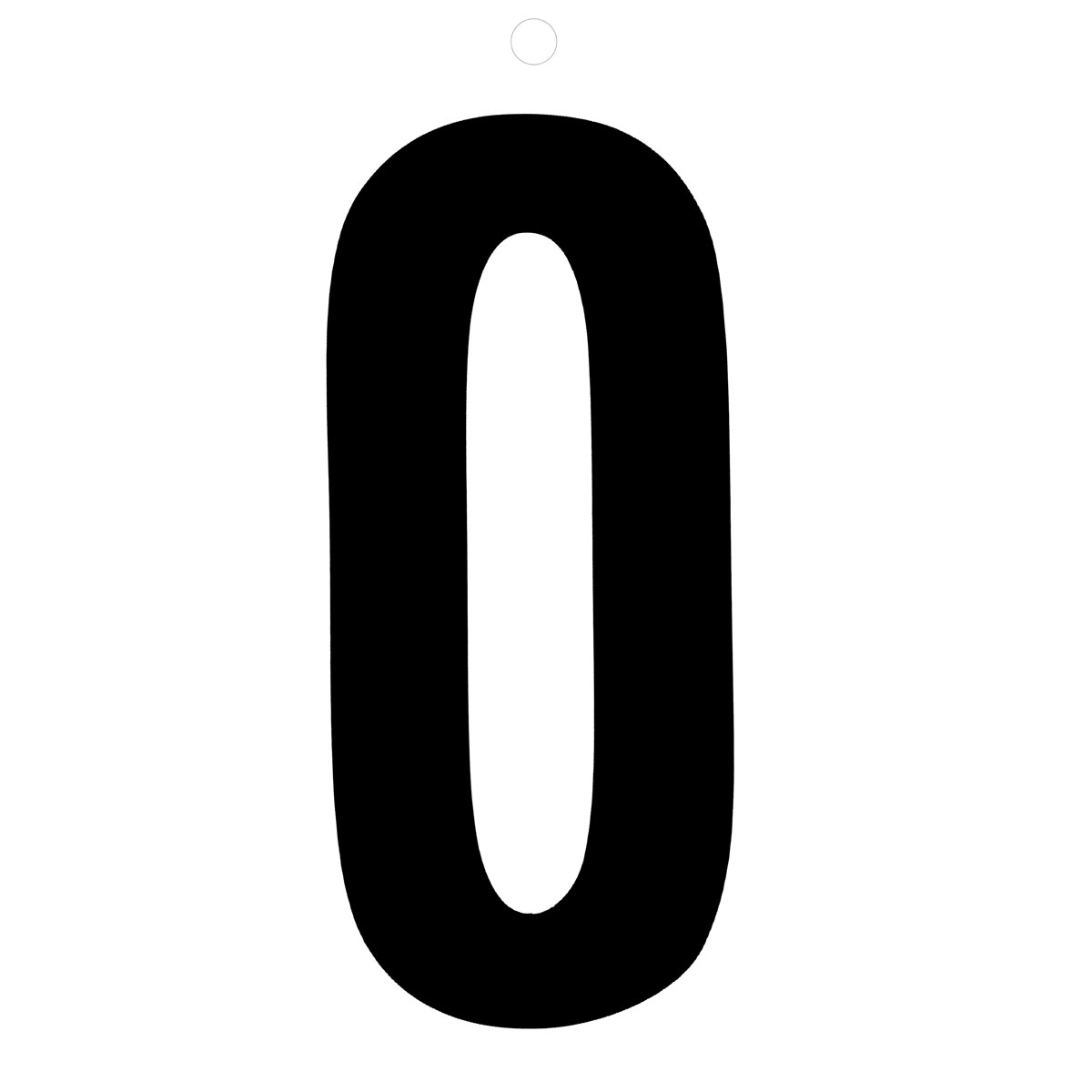 Metafranc Klebbeziffer 0 10 cm schwarz