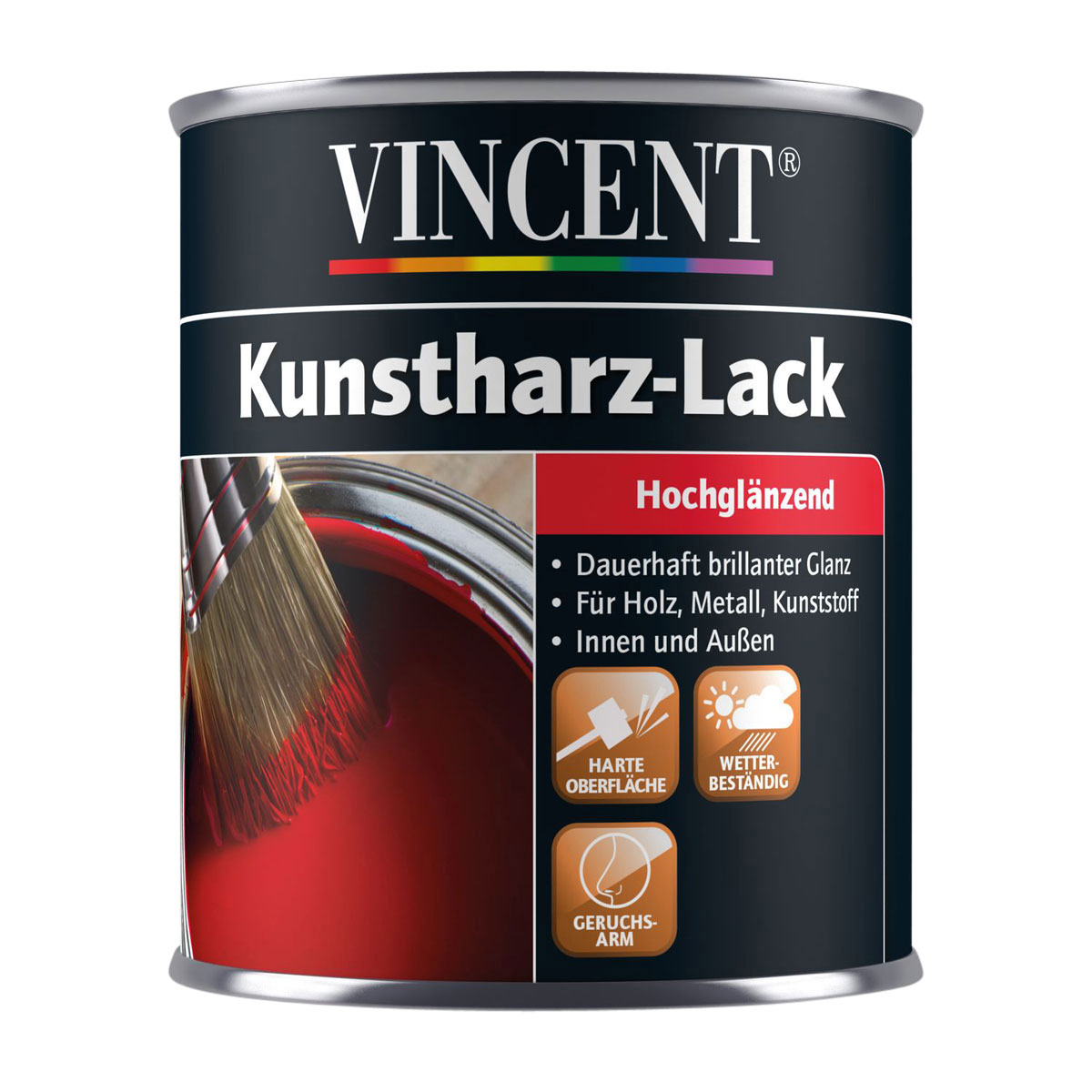 Vincent Kunstharz-Lack Lichtgrau hochglänzend 375 ml