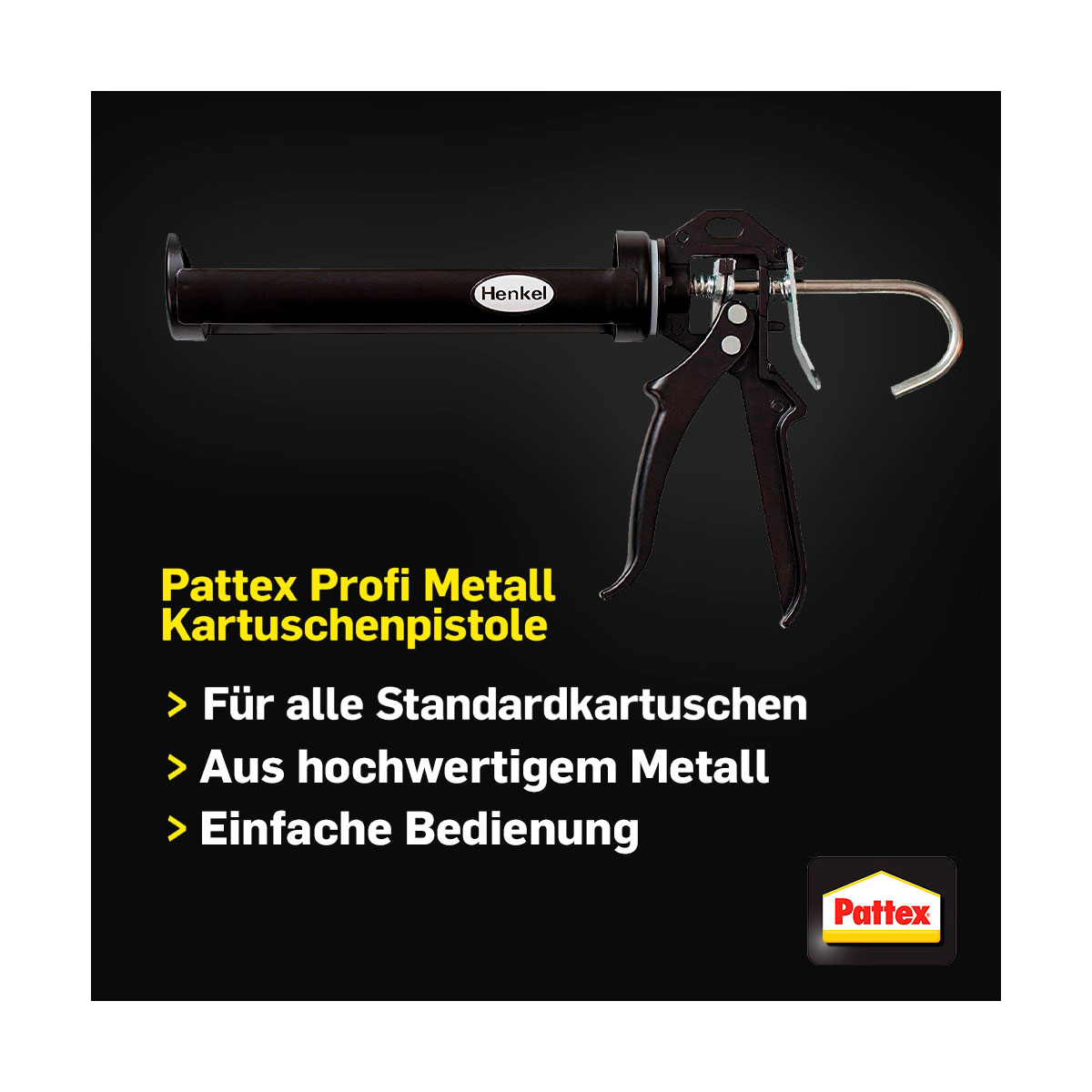 Pattex Kartuschenpistole Profi Metall schwarz Bild 2