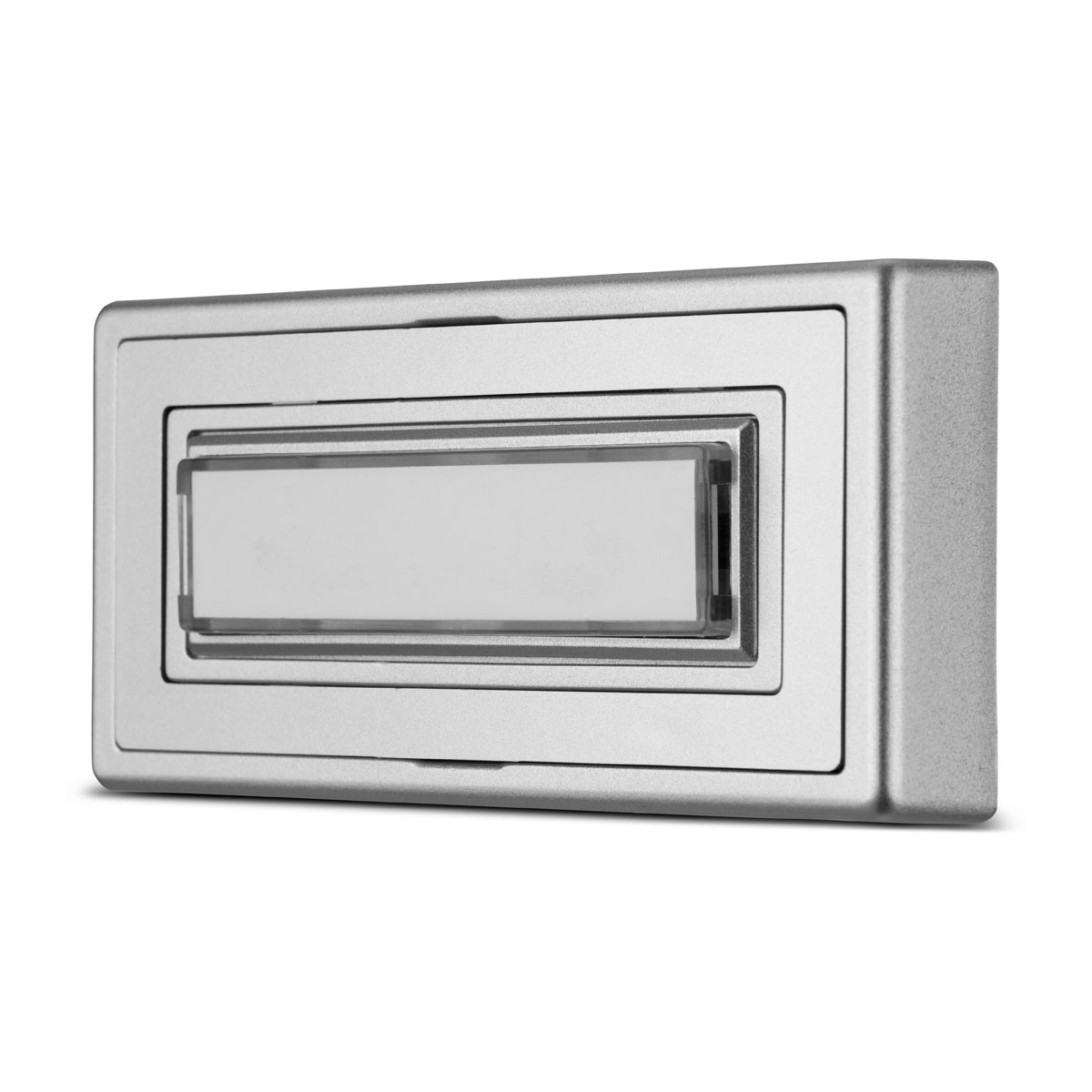 REV Ritter  Klingeltaster Aufputz Kunststoff 1-fach mit Namensschild beleuchtbar silber Bild 4