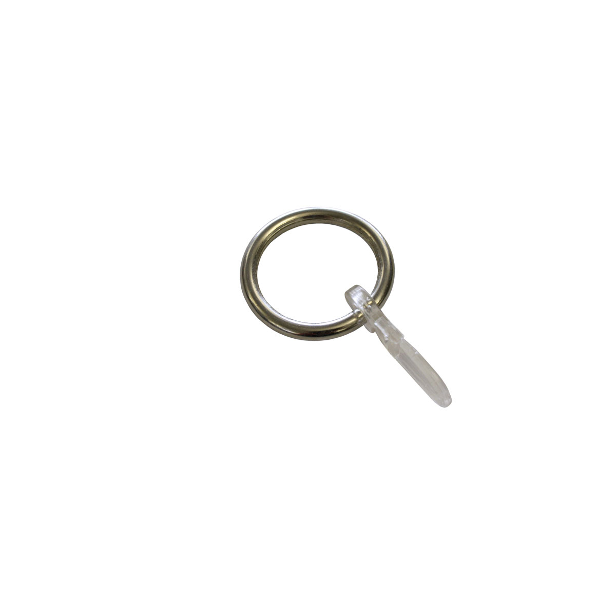 Gardinenringe mit Faltenlegehaken Edelstahl-Optik