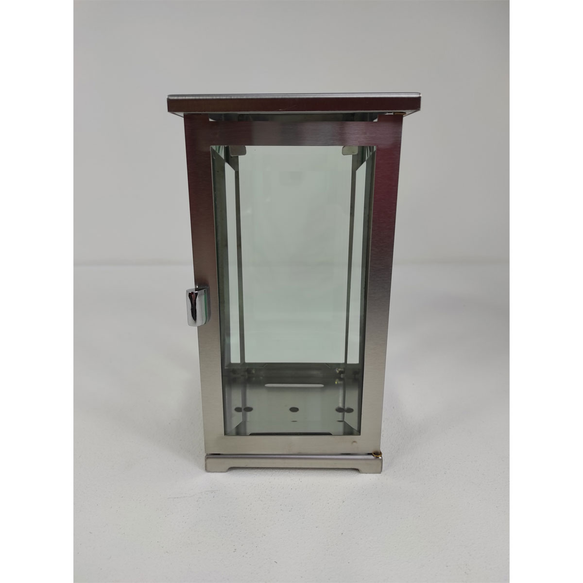 Grablampe Edelstahl mit Facettenglas für Grablichter