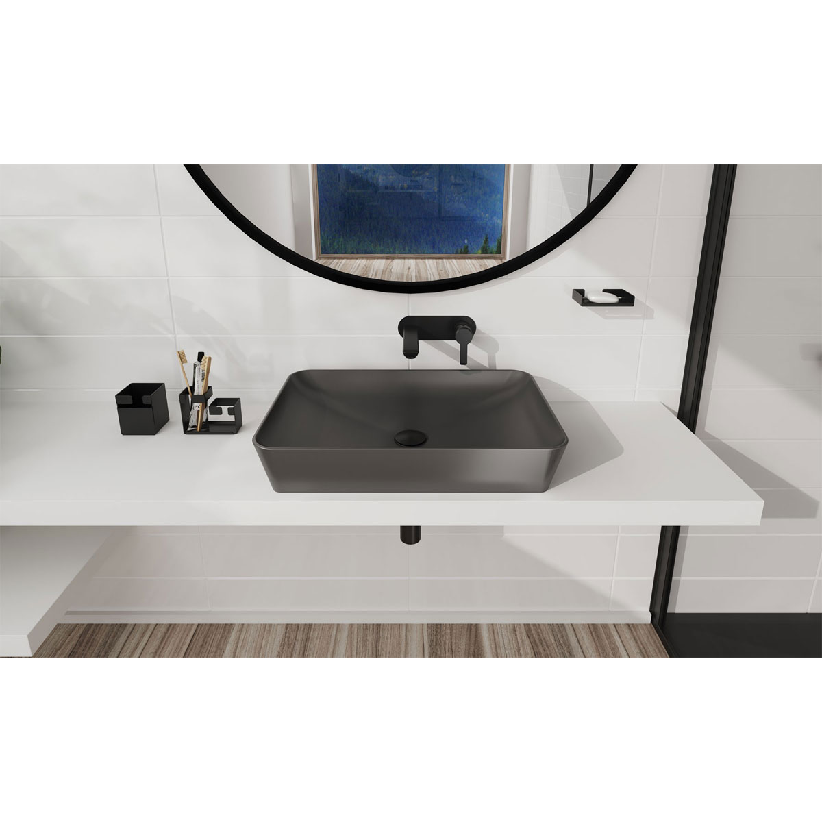 deante  Unterputz-Waschtischarmatur ARNIKA schwarz Bild 2