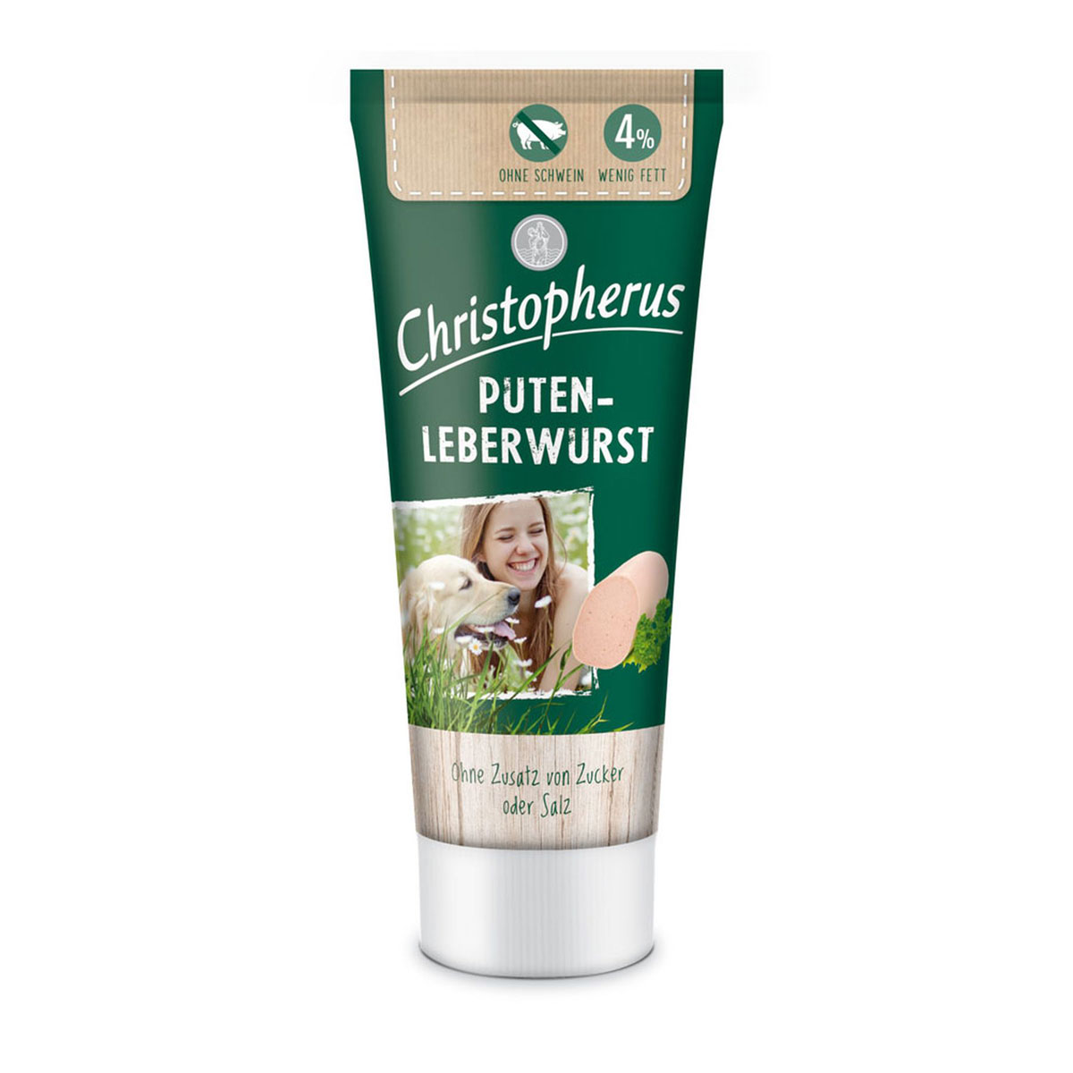 Christopherus Dog Putenleberwurst 75g