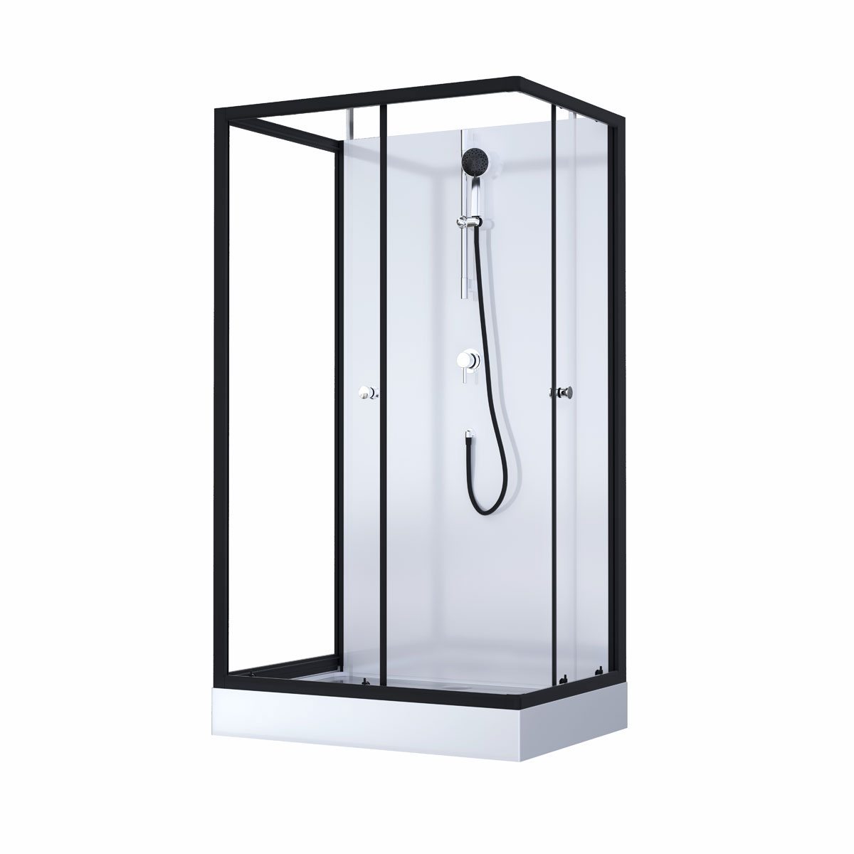 Aurlane Komplettdusche Black Magic 80 x 110 x 200 cm Bild 1