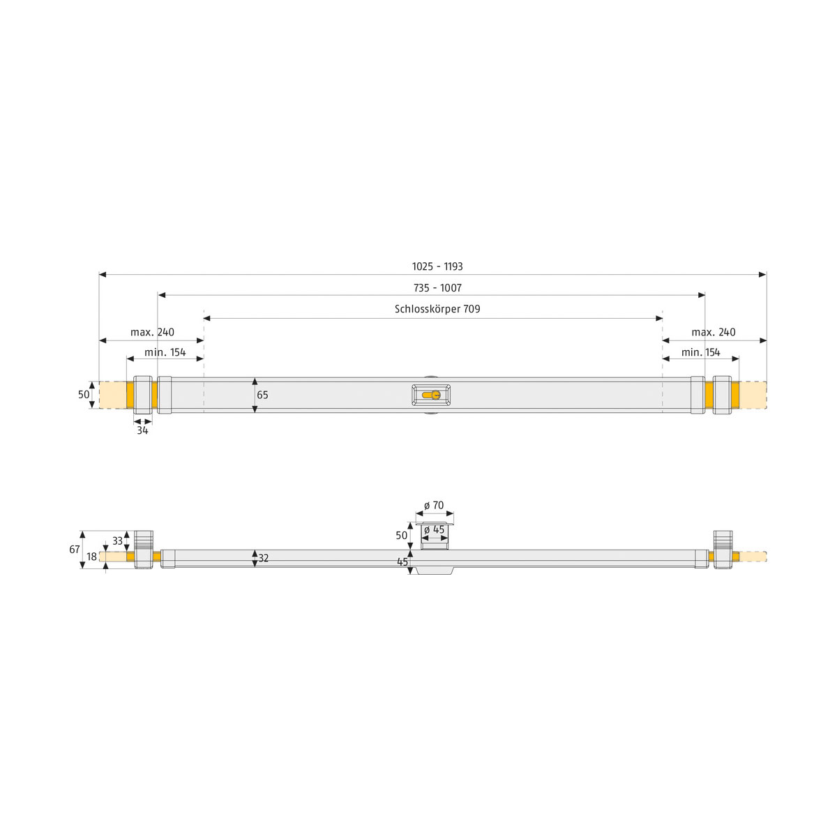 Abus Panzer-Riegelschloss PR2600 W Bild 2