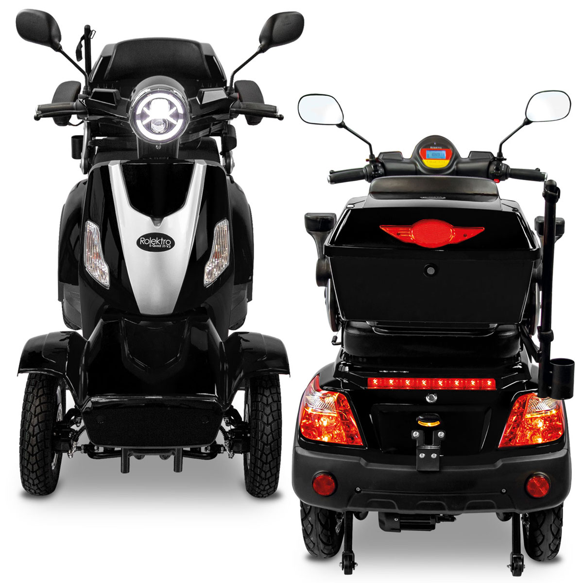 Rolektro E-Quad 25 V.3 Lithium, Schwarz, 60V-30Ah Akku, 1000 Watt Bild 3